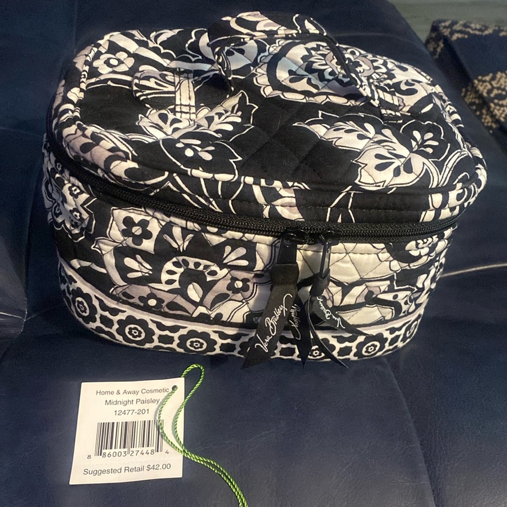 Vera Bradley Home & Away Cosmetic Midnight Paisley